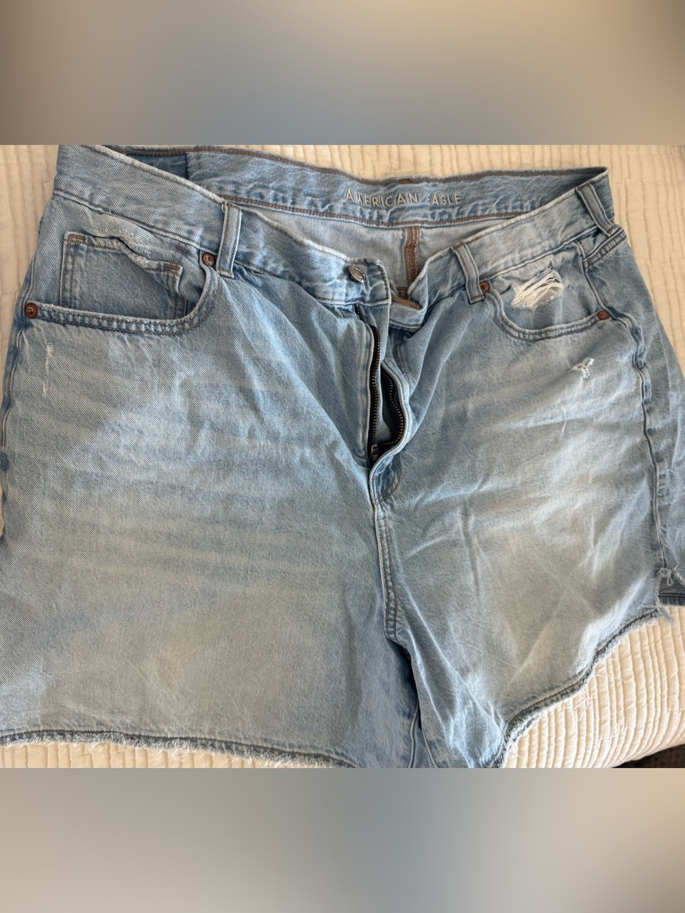American Eagle Outfitters Light Blue Denim Women's Shorts